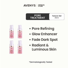AVENYS ROSE Poreless Treatment Lotion (35ml) x4