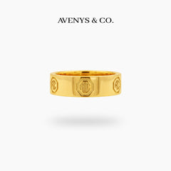 Halo Classic Ring – on Yellow Gold