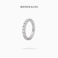 AV Forever™ Light Ring (3mm) with White Round Stone – on White Gold