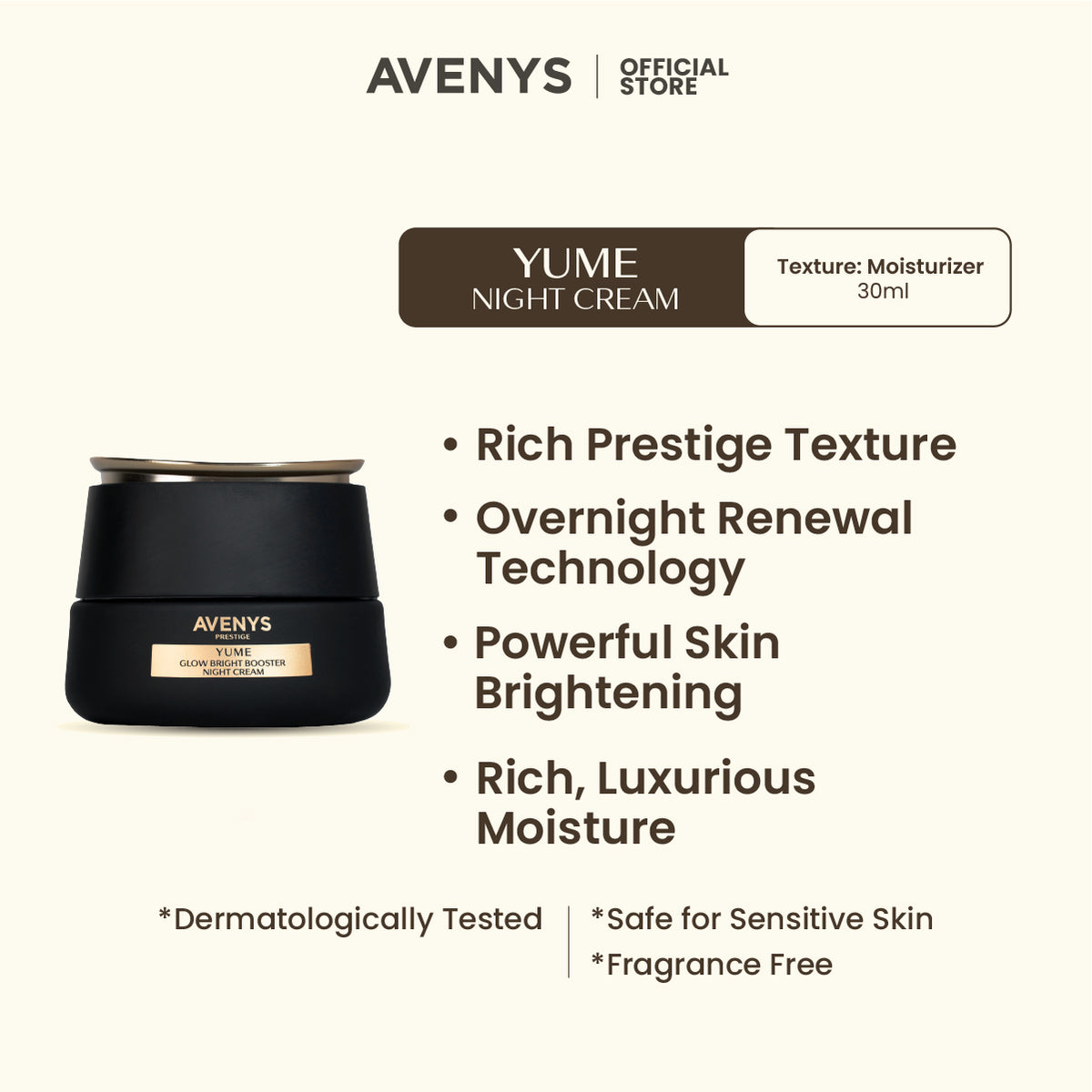 YUME BRIGHTENING NIGHT CREAM