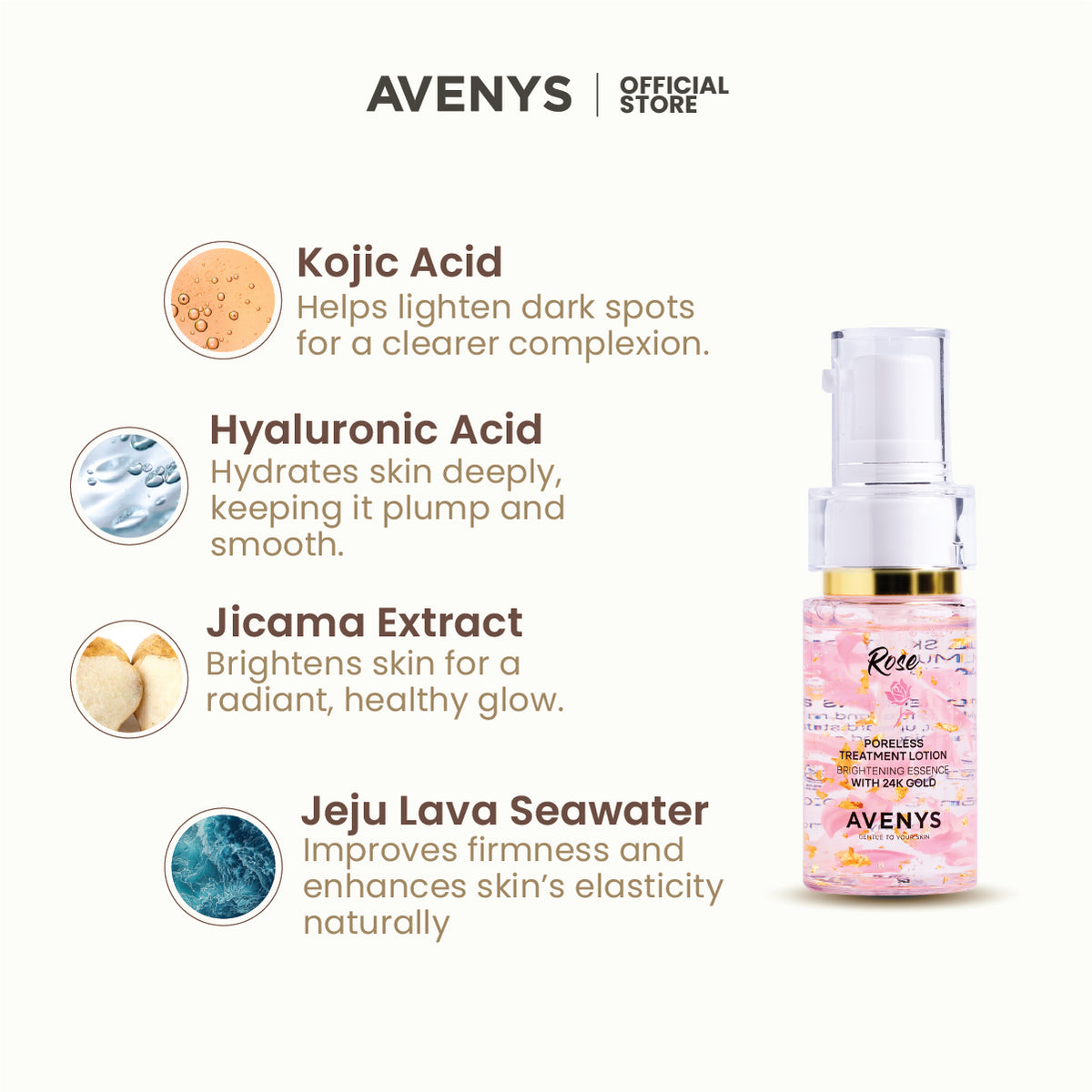 AVENYS ROSE Poreless Treatment Lotion 35ML