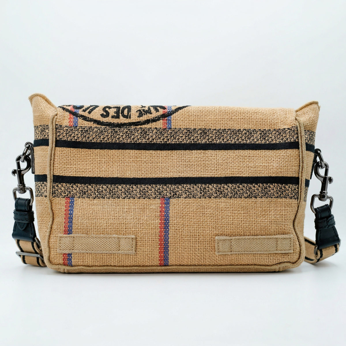Dior Diorcamp Small – "L'Union Fait La Force" Jute Canvas