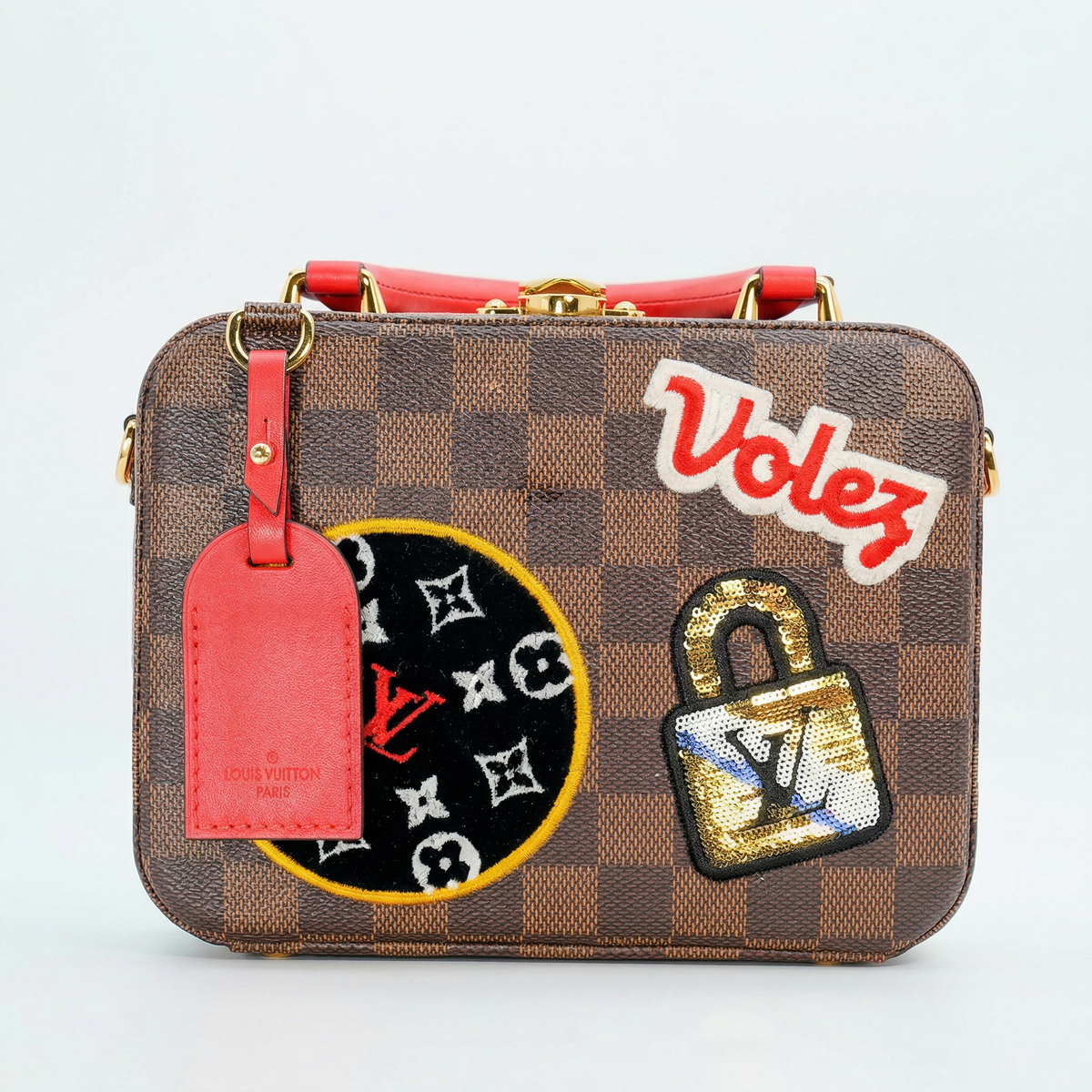 Louis Vuitton Damier Ebene Trunk Case – "Patches" Limited Edition
