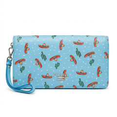 Prada Saffiano Wallet-on-Strap – Sombrero and Cactus Print