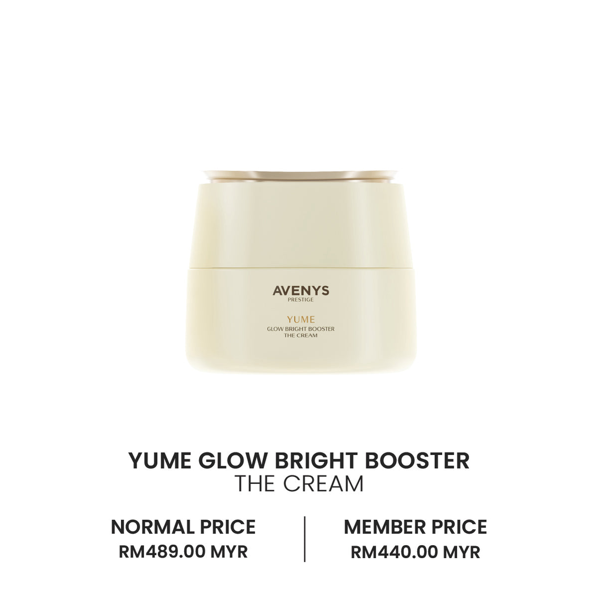 AVENYS Prestige YUME Glow Bright Booster The Cream