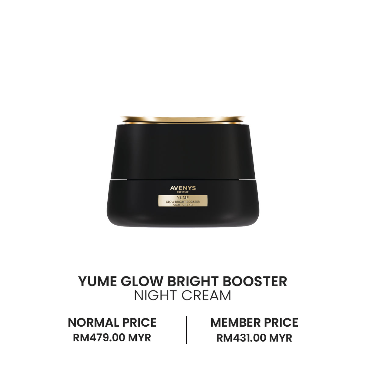 AVENYS Prestige YUME Glow Bright Booster Night Cream