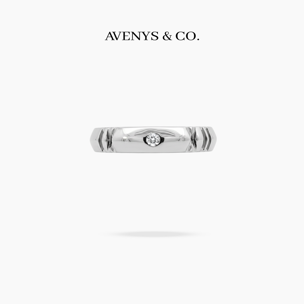 Roman Ring - on White Gold — WEB view 7