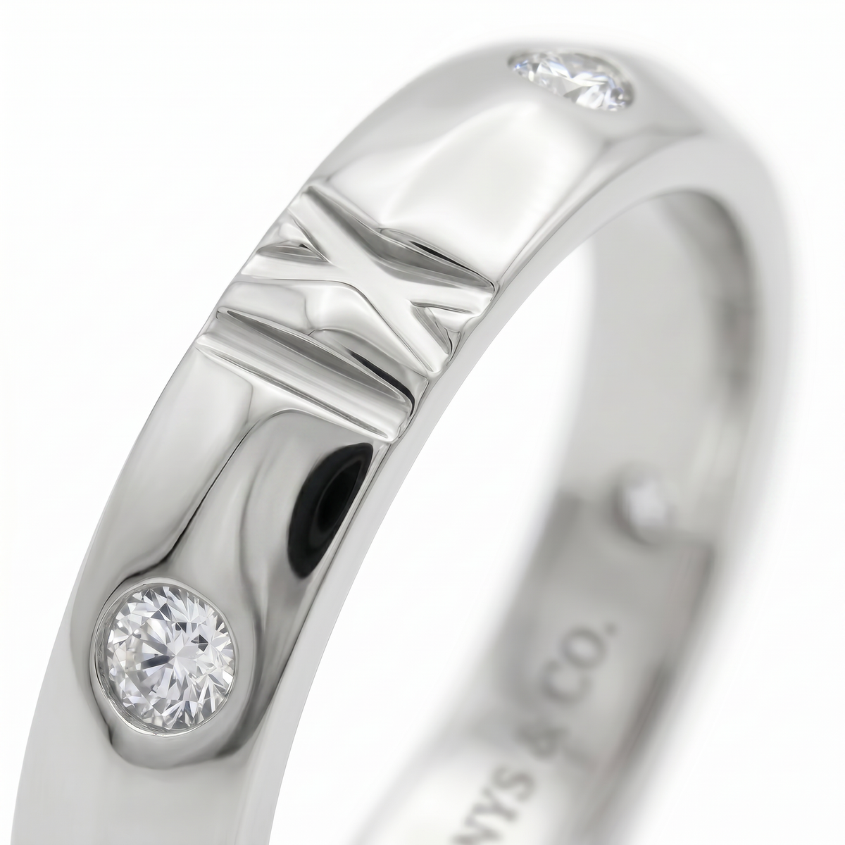 Roman Ring - on White Gold — WEB view 4