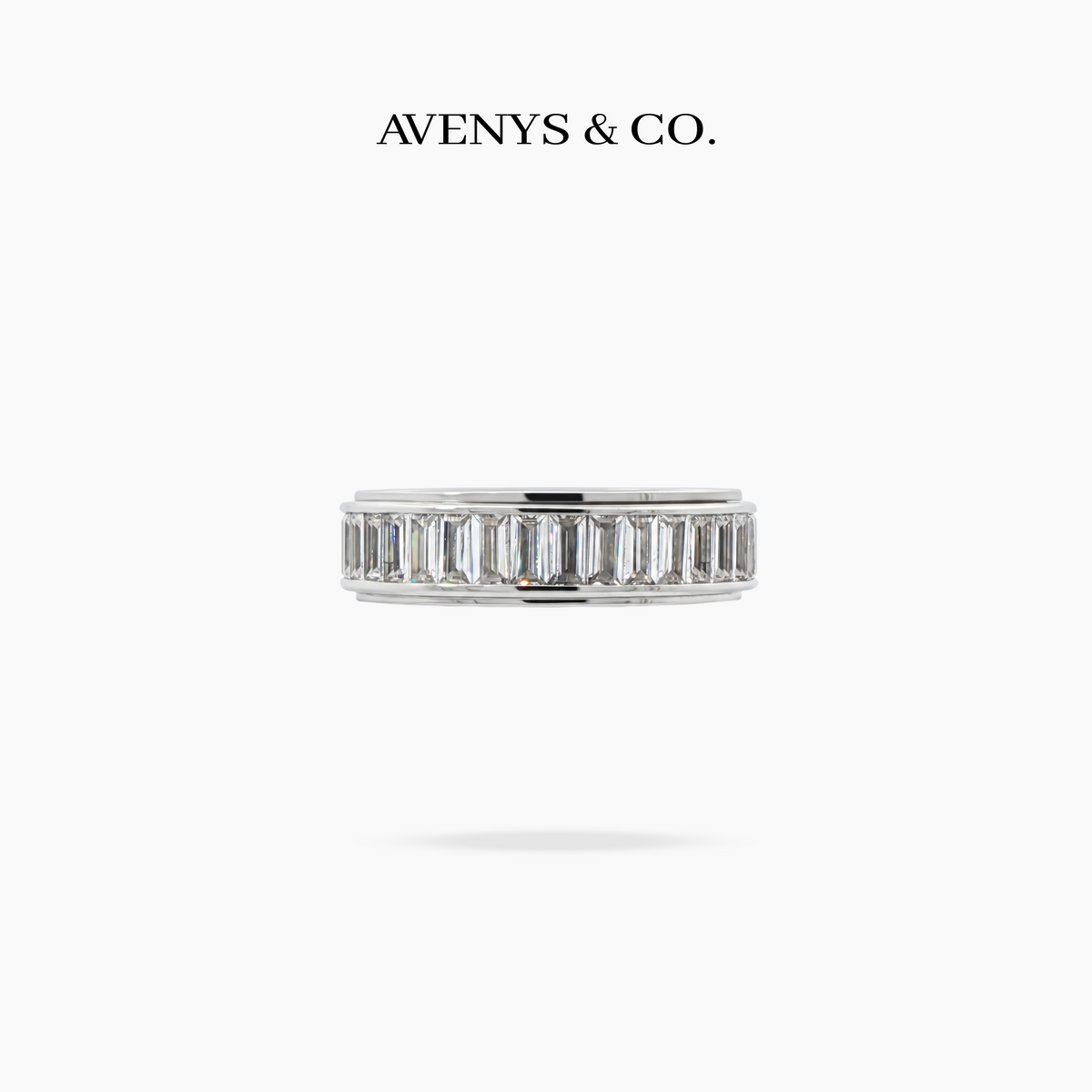 Motion Baguette Ring - on White Gold — WEB lead photo