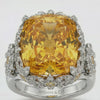 Crown Ring with Yellow Cushion Stone – on White Gold — WEB product video (24.mov)