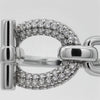 Buckle Pave Ring with White Round Stone – on White Gold — product video