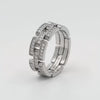 Connected Pave Ring - on White Gold — WEB product video