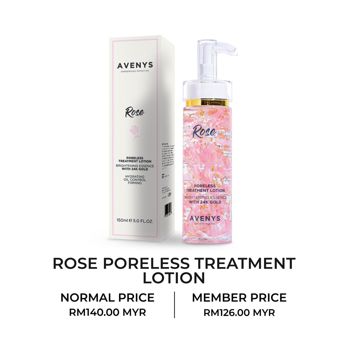 AVENYS ROSE Poreless Treatment Lotion