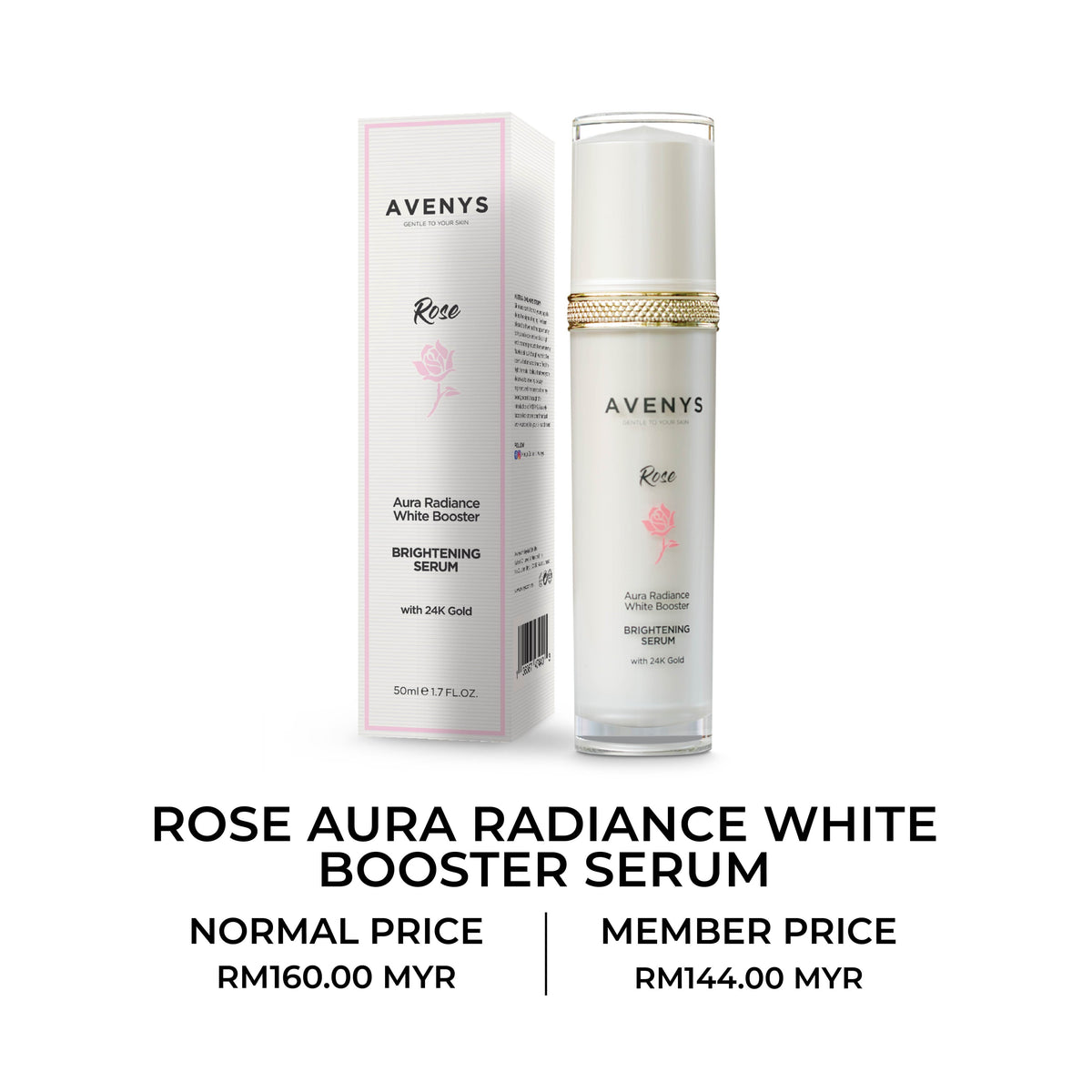 AVENYS ROSE Aura Radiance White Booster Brightening Serum